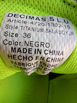 Zapatillas Fútbol Sala Decimas Grises y Verdes