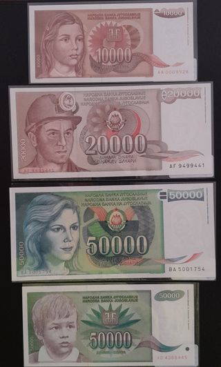 Colección Billetes Yugoslavia ( Dinar )