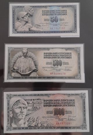 Colección Billetes Yugoslavia ( Dinar )