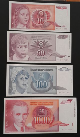 Colección Billetes Yugoslavia ( Dinar )