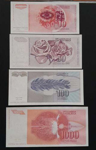 Colección Billetes Yugoslavia ( Dinar )