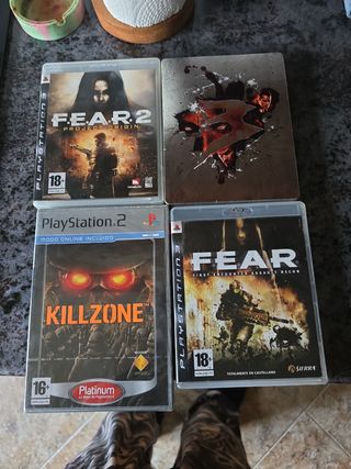 Pacchetto di 4 giochi F.E.A.R. Killzone per PS2/PS3