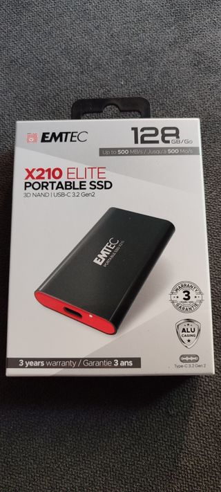 EMTEC X210 Elite SSD Portátil 128GB USB-C 3.2 Gen2