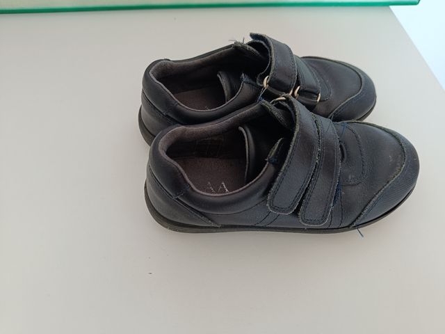 Zapatos Okaaspain Azul Velcro