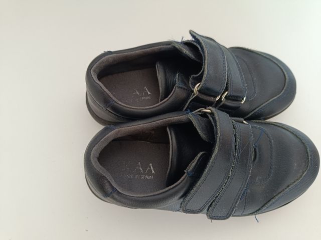 Zapatos Okaaspain Azul Velcro