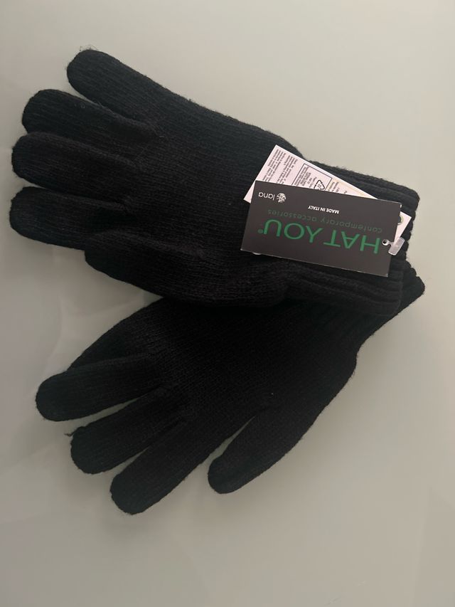 Guanti in lana HAT YOU neri