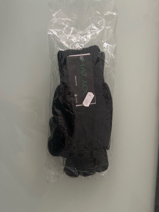 Guanti in lana HAT YOU neri