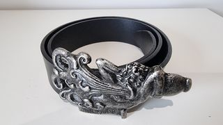 Cinturón Dolce & Gabbana Aquarius Negro/Plata