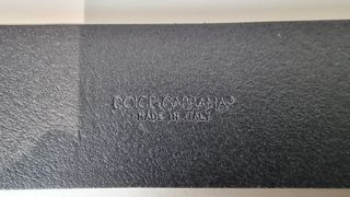 Cinturón Dolce & Gabbana Aquarius Negro/Plata