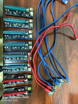pack 8 Tarjeta Riser PCI Express 16X Externa