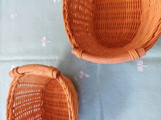 Cestas de mimbre multiusos.