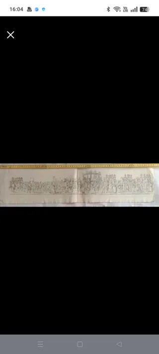 Incisione raffigurante il corteo di CarloV