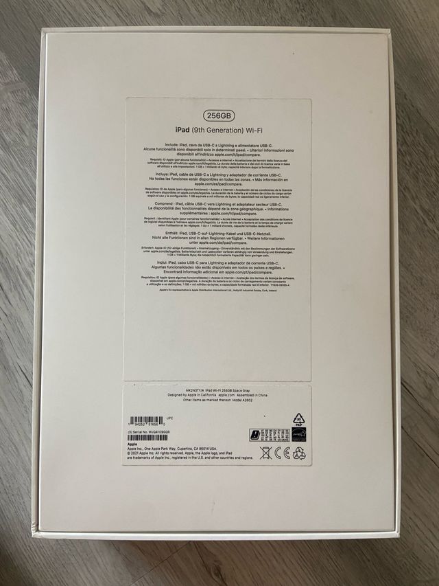 Caja para tablet Apple