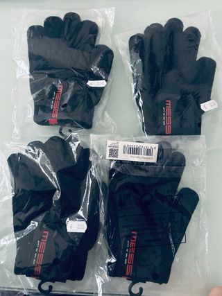 Guanti Messi neri elasticizzati