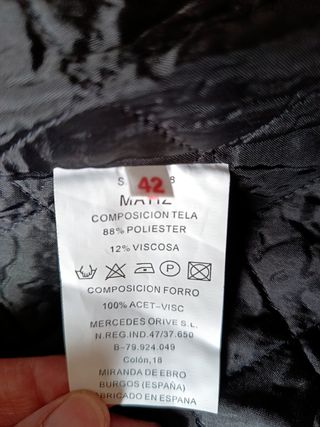 Chaqueta larga MATIZ mujer