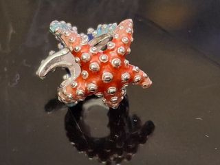 Charm en plata de ley mini estrella de mar de colo