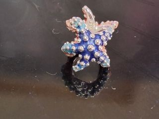 Charm en plata de ley mini estrella de mar de colo