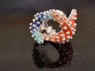 Charm en plata de ley mini estrella de mar de colo