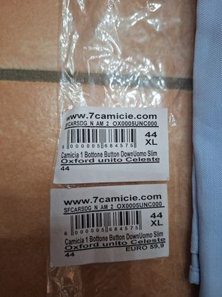 Camicia uomo 7 Camicie azzurra taglia XL