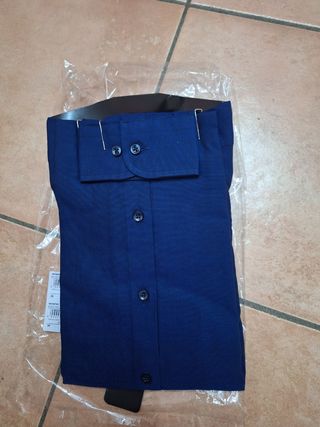Camicia Uomo 7 Camicie Blu Taglia XL