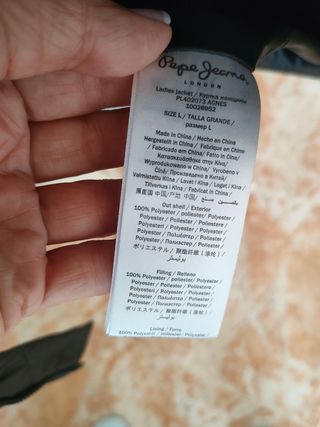 Abrigo Pepe Jeans Negro