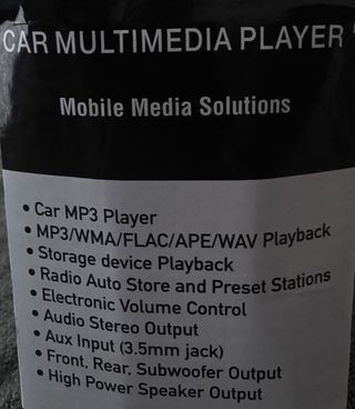 Radio de Coche M-11 FM/MP3/WMA/WAV/FLAC