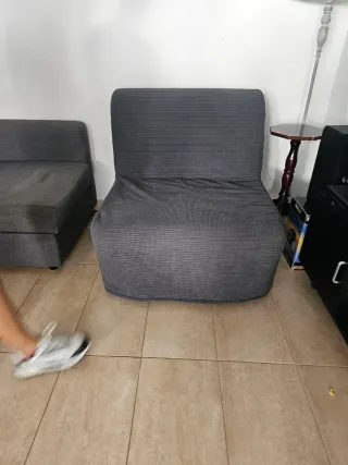 Sofá Cama IKEA LYCKSELE LÖVÅS Gris