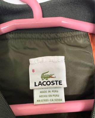 Chaqueta Bomber Lacoste Verde