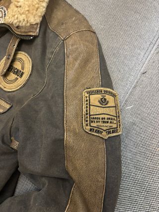 Chaqueta Aviador Cuero Chevignon Talla S