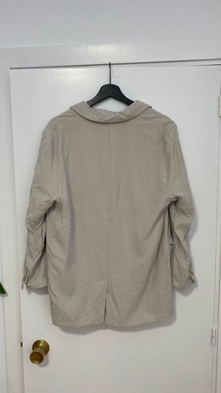 Chaqueta Americana Zara Beige Talla S