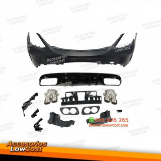 Paragolpes Trasero Mercedes W205 2014-2018 4P Loo