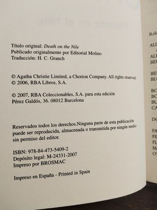 Muerte en el niño - Agatha Christie 