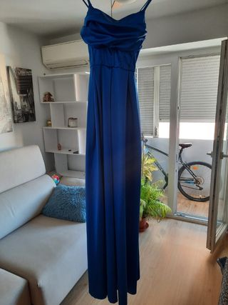 Vestido fiesta azul eléctrico nuevo