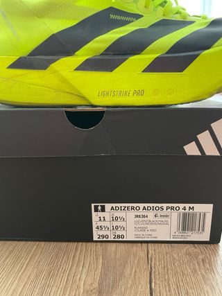 Adidas Adios Pro 4 Talla 45 Zapatillas de Running