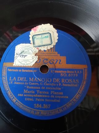 3 Discos Gramófono. Zarzuela varios.