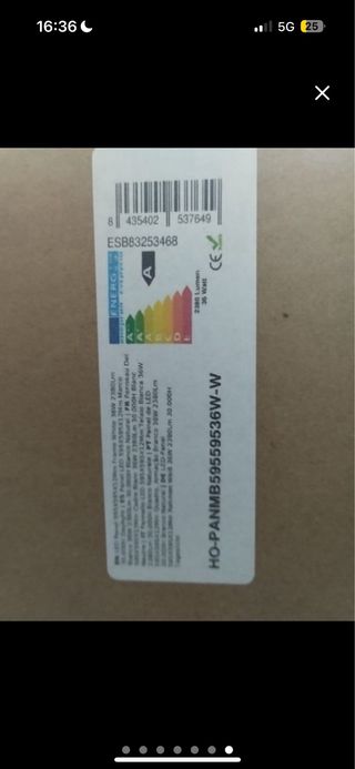 Panel LED para techo (sin estrenar)