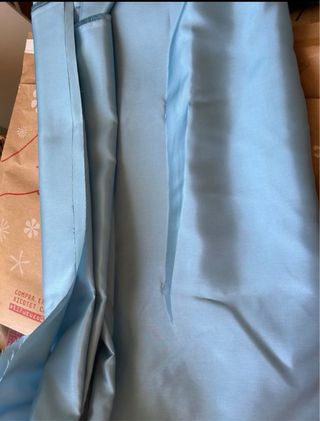 6 metros forro azul celeste para traje de fallera