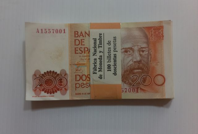 FAJO de 200ptas España 1980 LEOPOLDO ALAS CLARIN