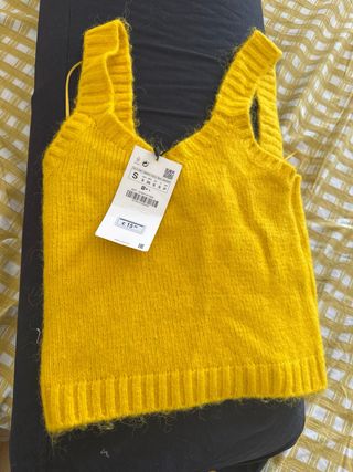 Top amarillo Zara nuevo