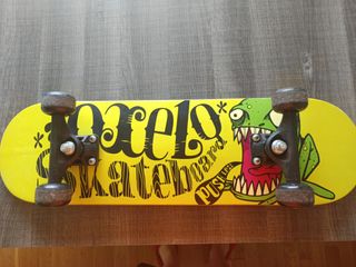 Monopatín Skate Oxelo Amarillo Skateboard, sin uso