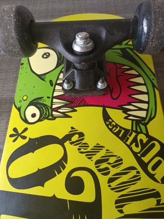 Monopatín Skate Oxelo Amarillo Skateboard, sin uso