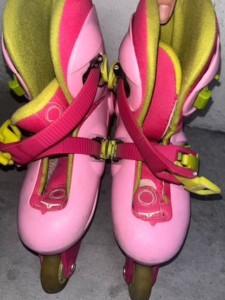Patines rosas Decathlon 2 ruedas