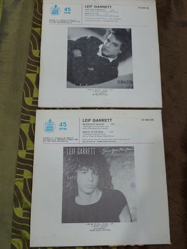 2 Vinilo 45 RM Leif Garrett - Just Like a Brother