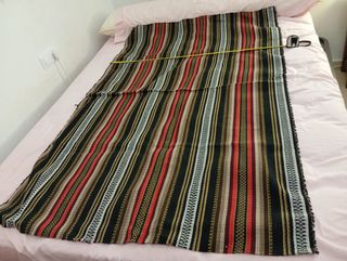 Cortina vintage con rayas