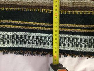 Cortina vintage con rayas