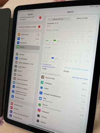 iPad Air 5 Gris 256gb y Smart Keyboard folio 
