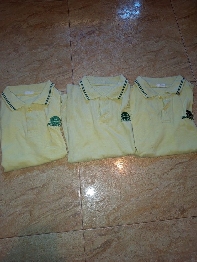 Lote 3 Camisetas Colegio Santa Clara