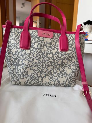 Bolso Tous Rosa y Beige