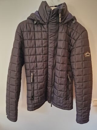 Cazadora Superdry Negra Acolchada