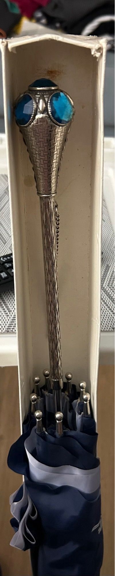 Paraguas Romanelli Mujer Azul y Gris